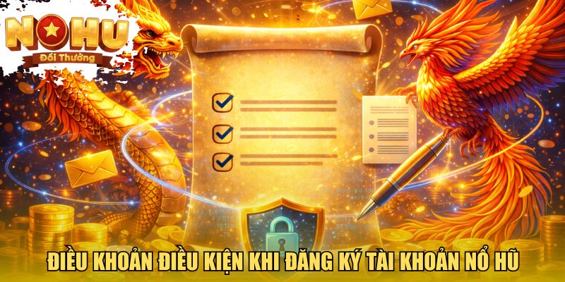 Điều khoản điều kiện khi đăng ký tài khoản nổ hũ